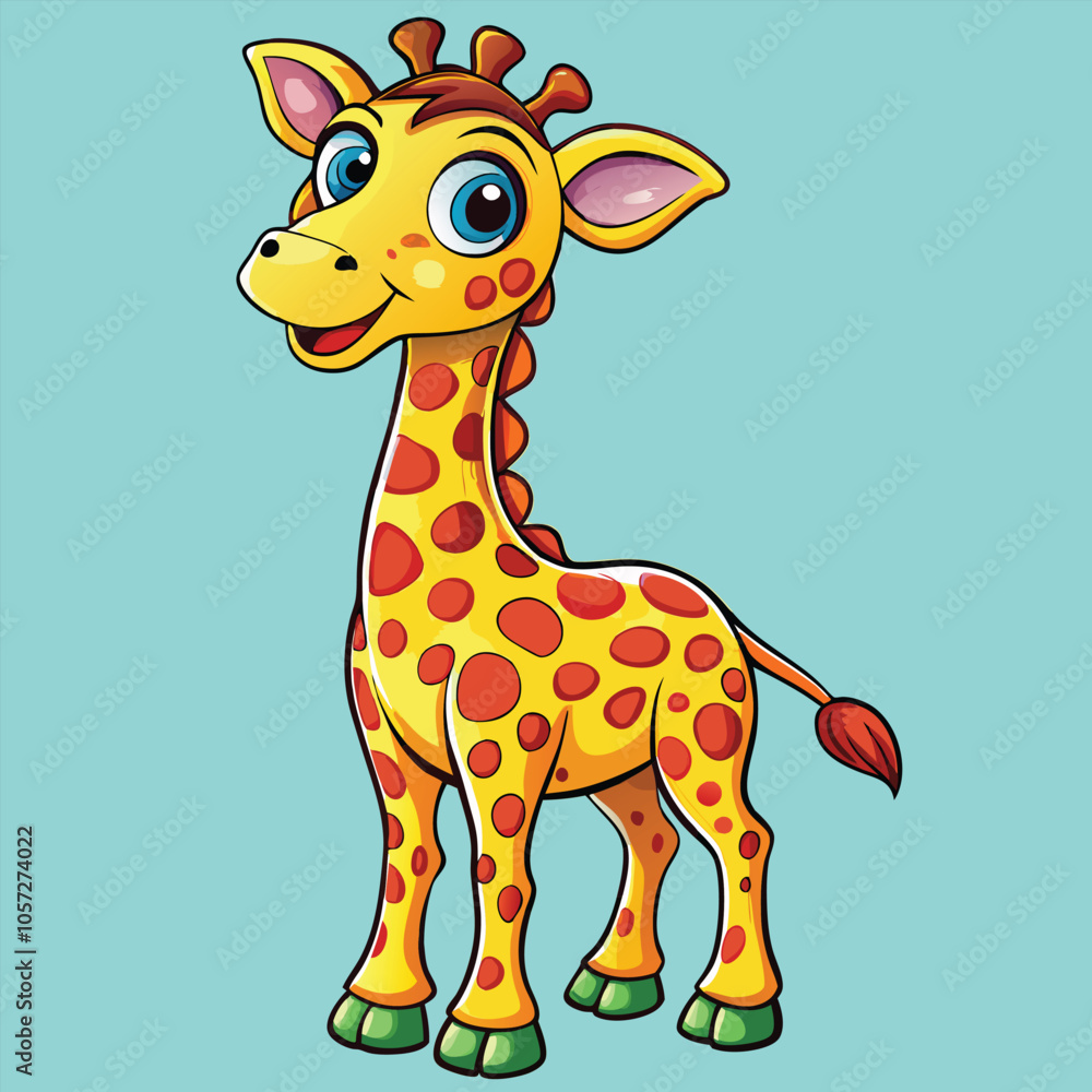 Obraz premium giraffe vector illustration