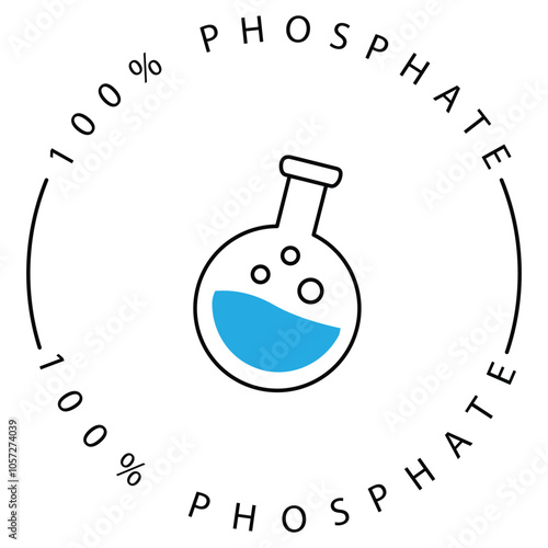 Science-Based Phosphate Analysis Vector Icon