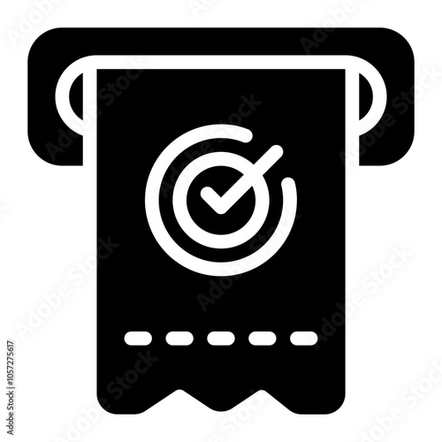 Parking Ticket Solid Icon