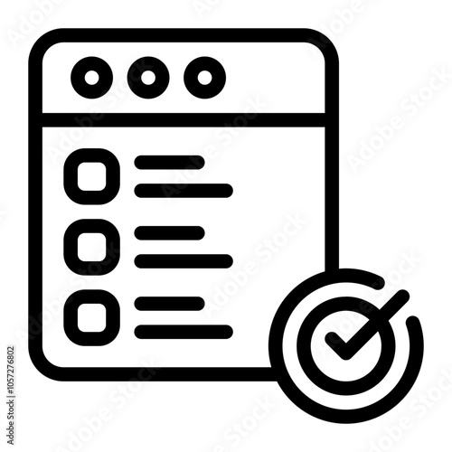 Testing Line Icon