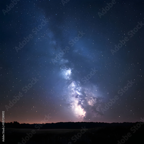 Wallpaper Mural sky with stars. Generative AI Torontodigital.ca