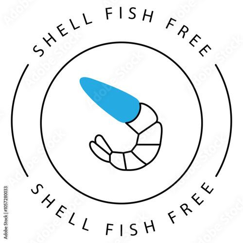 Marine Conservation Eco Shellfish Vector Icon Design