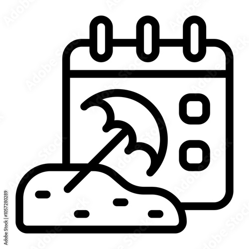 Planning Line Icon