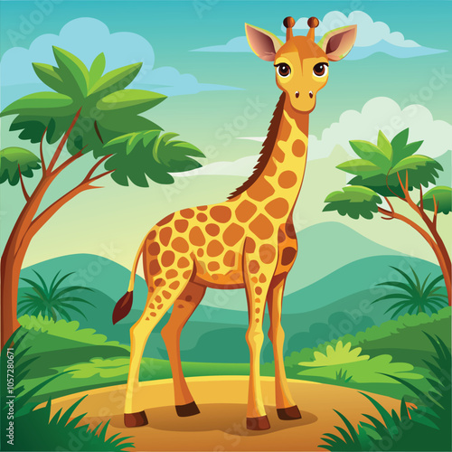 giraffe vector illustration