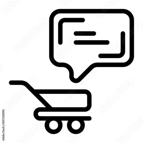 Shopping Line Icon