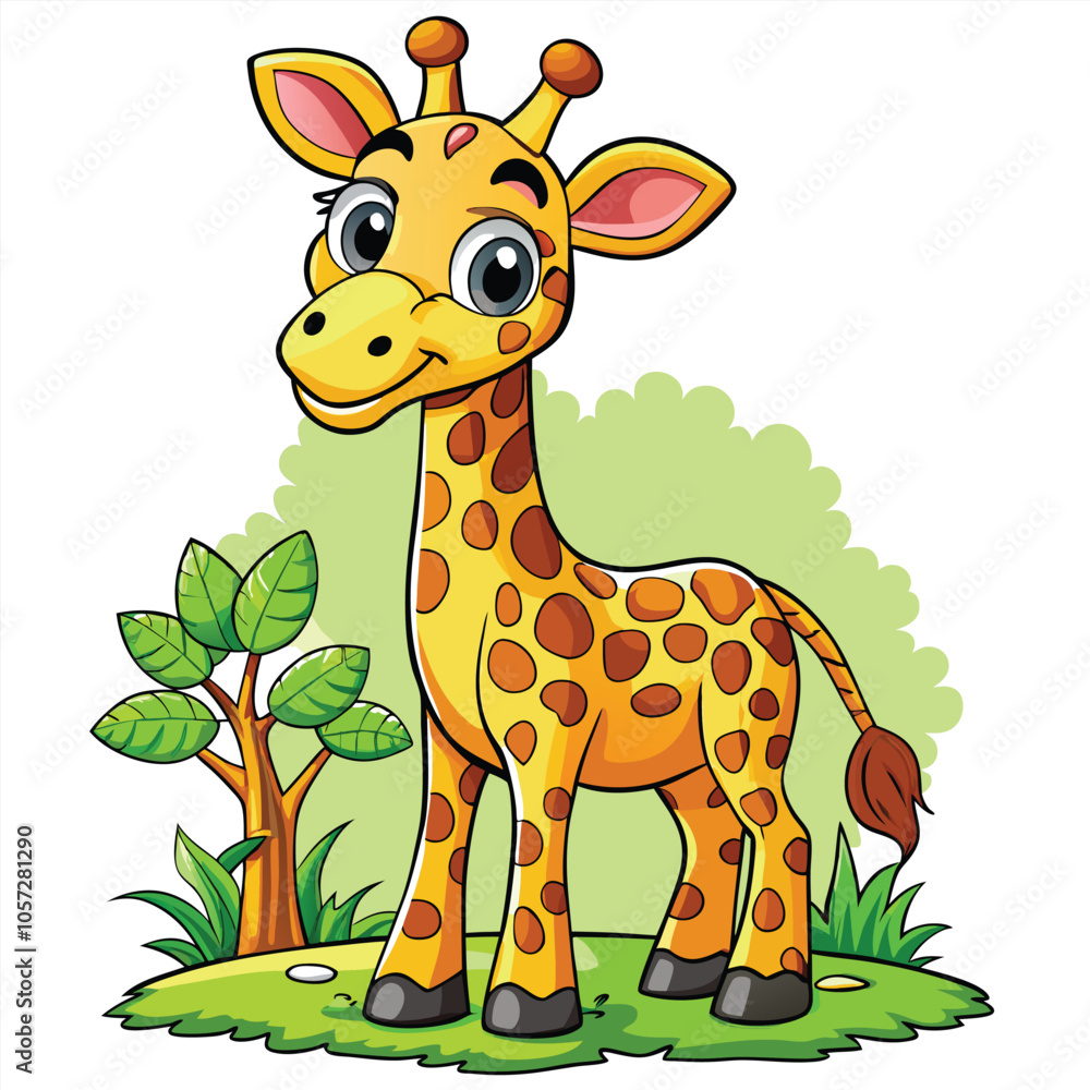 Fototapeta premium giraffe vector illustration