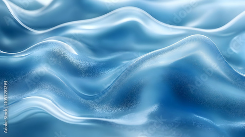 Wallpaper Mural Abstract Blue 3D Wavy Background Torontodigital.ca
