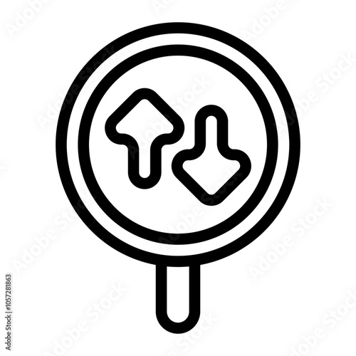 Two Away Line Icon