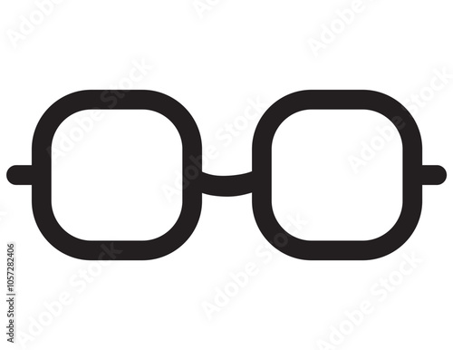 glasses icon symbol . eyeglasses vector icon ; eye glass symbol