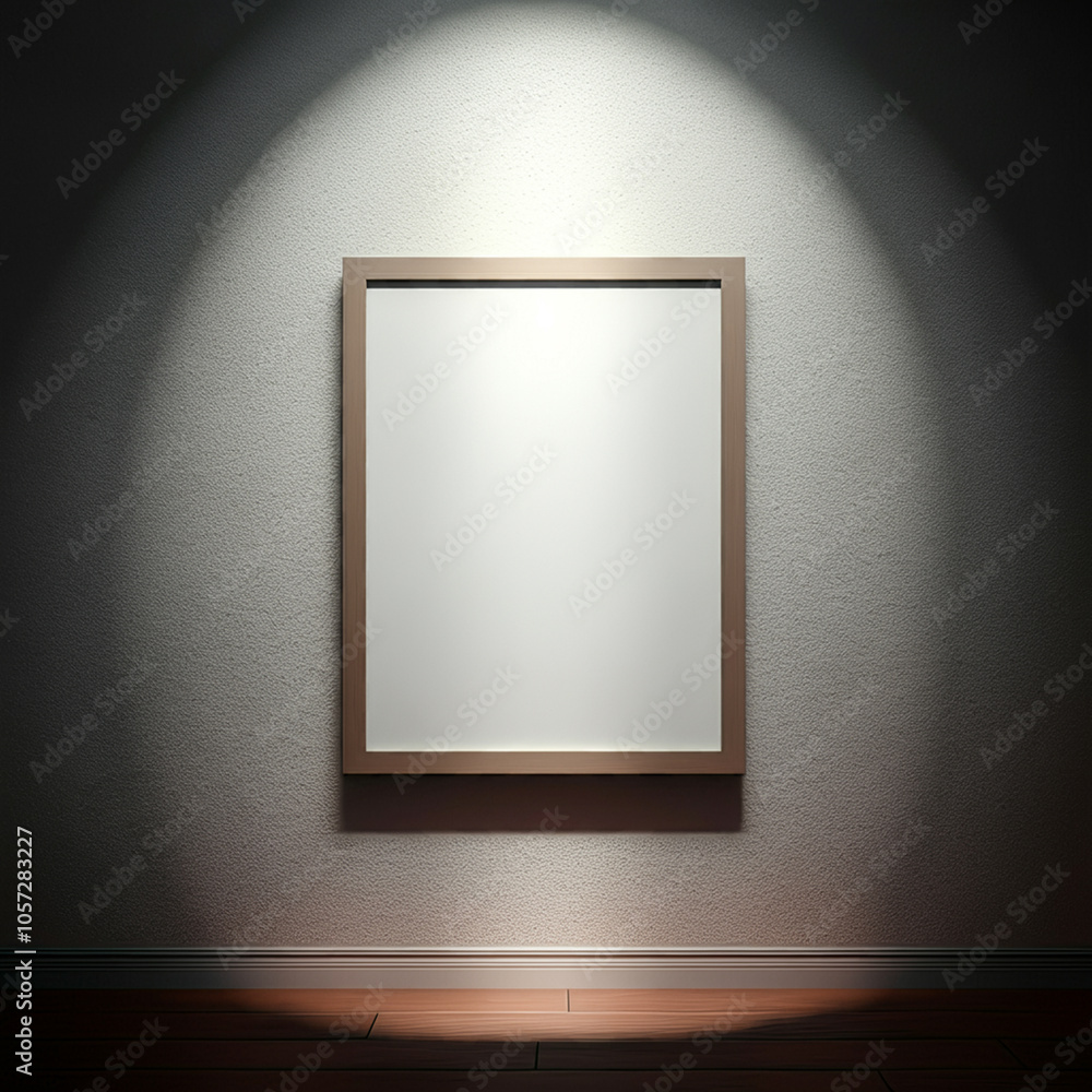 Blank wall art mockup to add your design