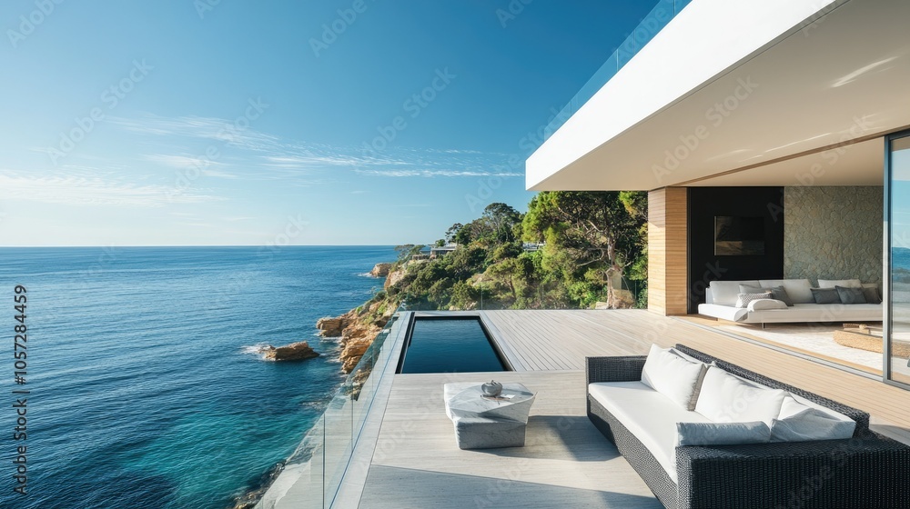 Modern Two-Storey Coastal Residence with Scenic View Modern Two-Storey Coastal Residence with Scenic View