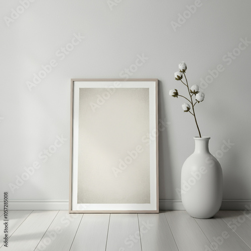 Blank wall art mockup to add your design