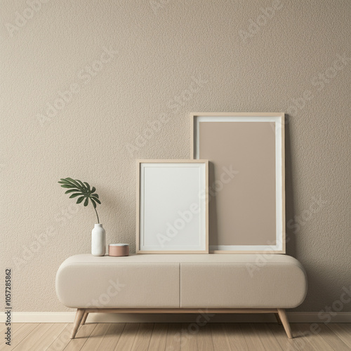 Blank wall art mockup to add your design