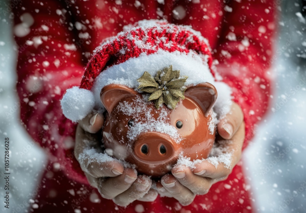 Piggy Bank Christmas. Piggy Bank Christmas.