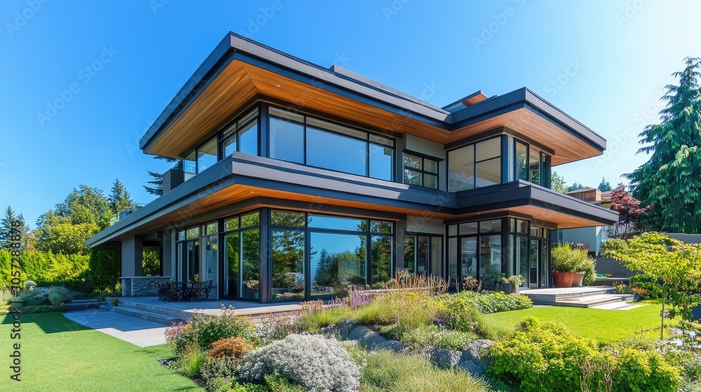 Modern Elegant Home with Sleek Design Features Modern Elegant Home with Sleek Design Features