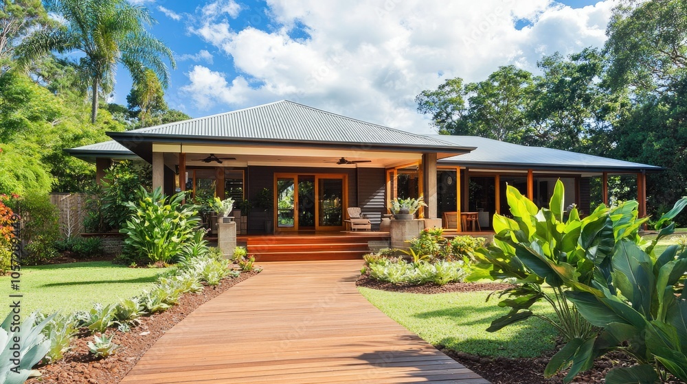 Modern Australian Home in Scenic Outdoor Setting Modern Australian Home in Scenic Outdoor Setting
