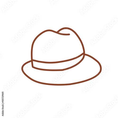 hat cap vector outline doodle