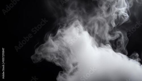 Close-up of a white smoke trail. Generated with AI.