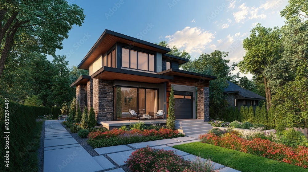 Modern Suburban House Design in Calgary Modern Suburban House Design in Calgary