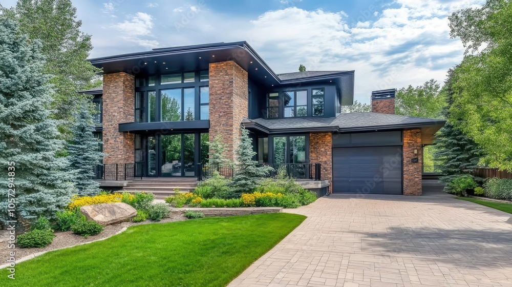 Modern Architectural Gem in Calgary Suburb Modern Architectural Gem in Calgary Suburb