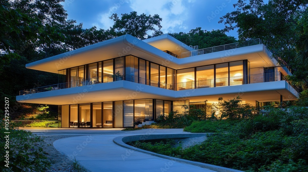 Modern Two-Storey Home Surrounded by Nature Modern Two-Storey Home Surrounded by Nature