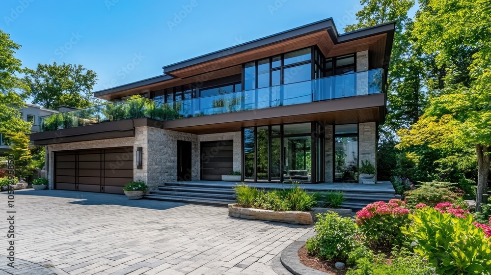 Obraz premium Modern Two-Storey Sophisticated Residence