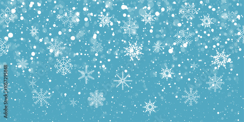 christmas background with snowflakes