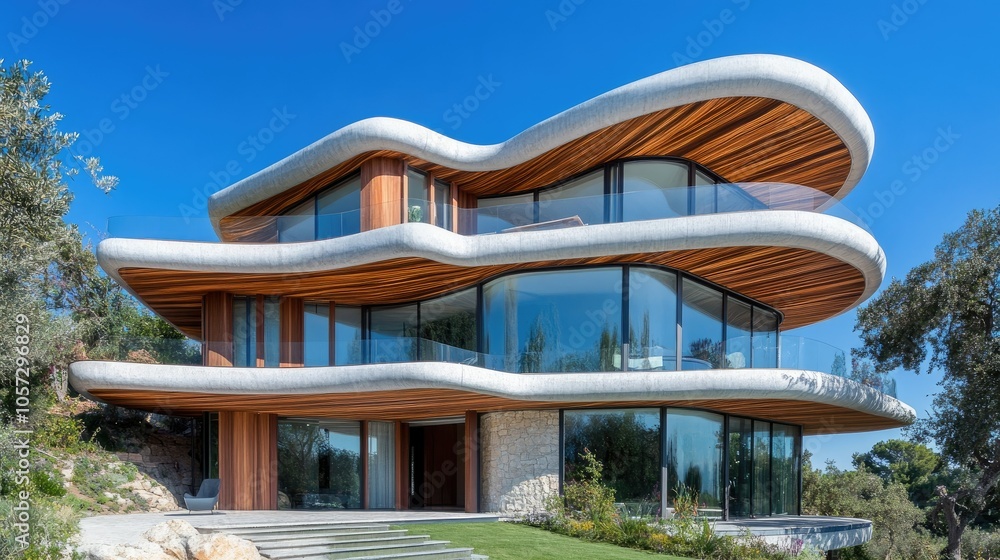 Unique Modern House with Distinctive Exterior Design Unique Modern House with Distinctive Exterior Design