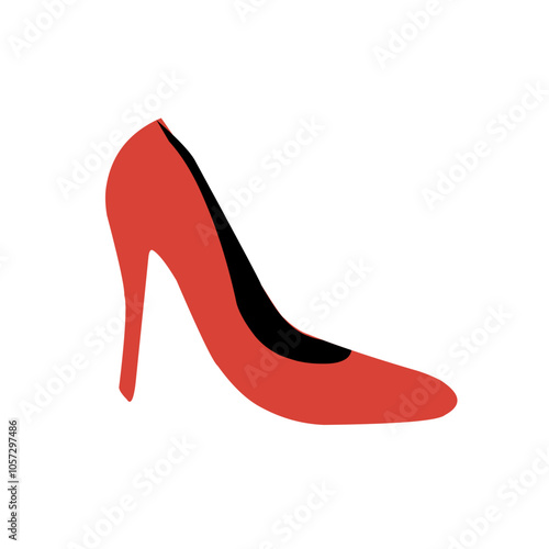 Woman high heels illustration icon