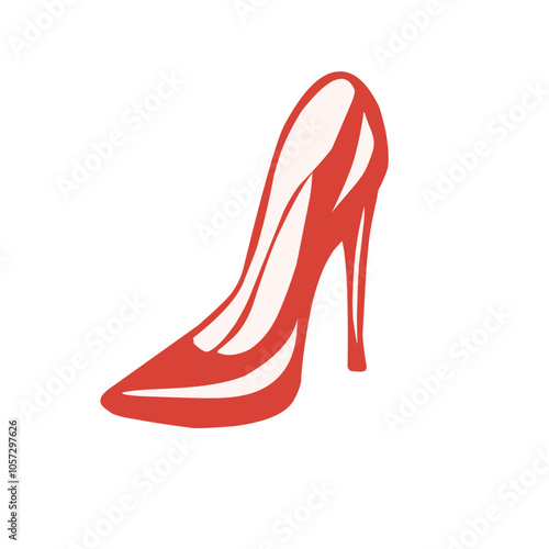 Woman high heels illustration icon