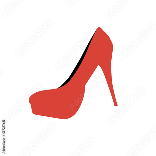 Woman high heels illustration icon