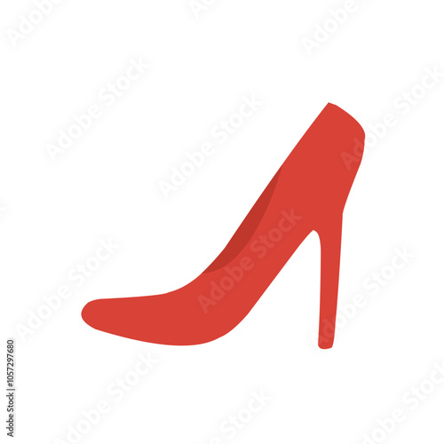 Woman high heels illustration icon