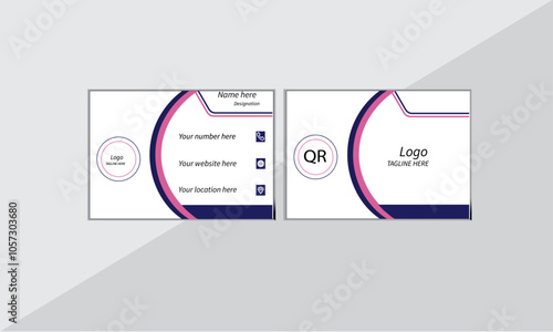 modern creative business card and name card horizontal simple clean template vector design layout.