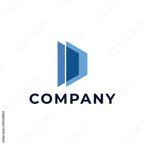 Abstract Letter D Window Logo