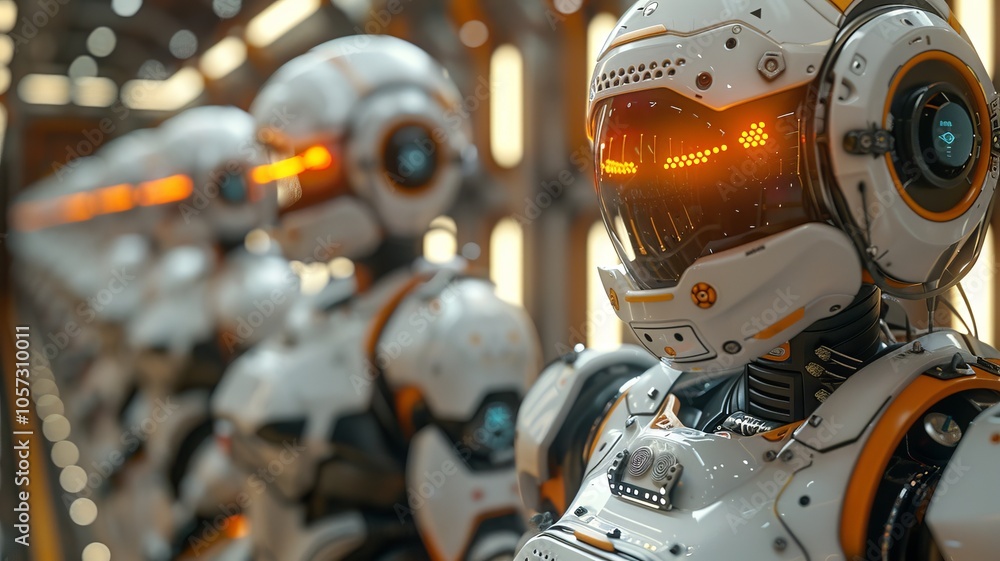 Fototapeta premium Futuristic Robots: A Glimpse into the Future of Technology