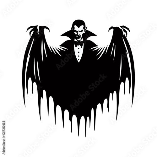 vampire dracula logo icon design illustration