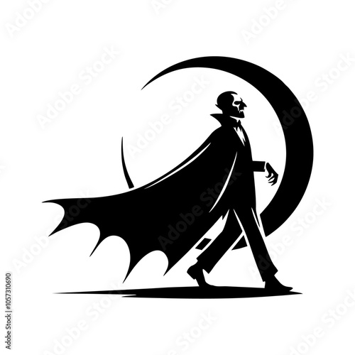 vampire dracula logo icon design illustration