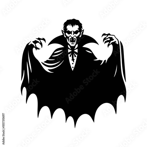 vampire dracula logo icon design illustration