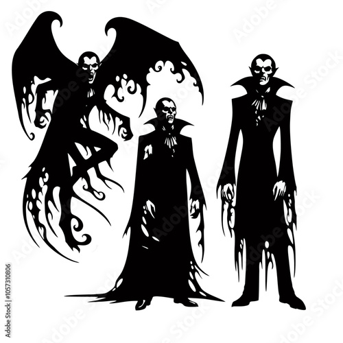 vampire dracula logo icon design illustration
