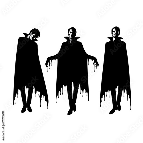 vampire dracula logo icon design illustration