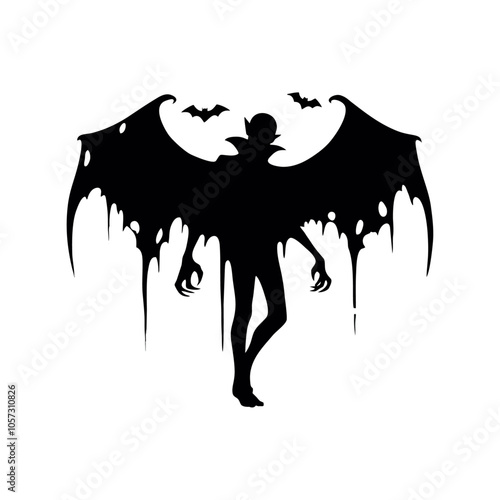 vampire dracula logo icon design illustration