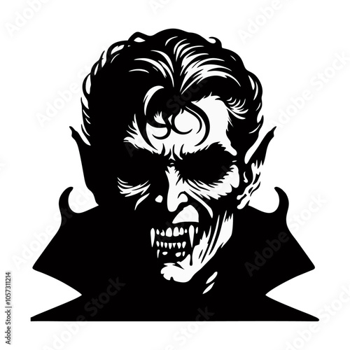 vampire dracula logo icon design illustration