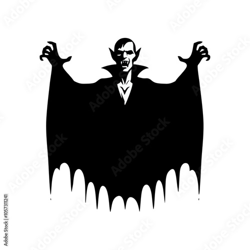 vampire dracula logo icon design illustration