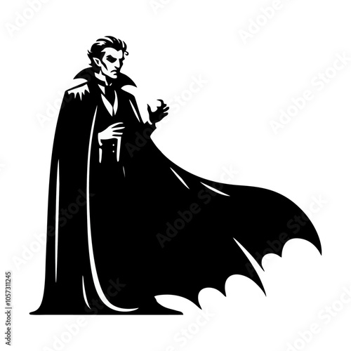 vampire dracula logo icon design illustration