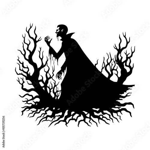 vampire dracula logo icon design illustration
