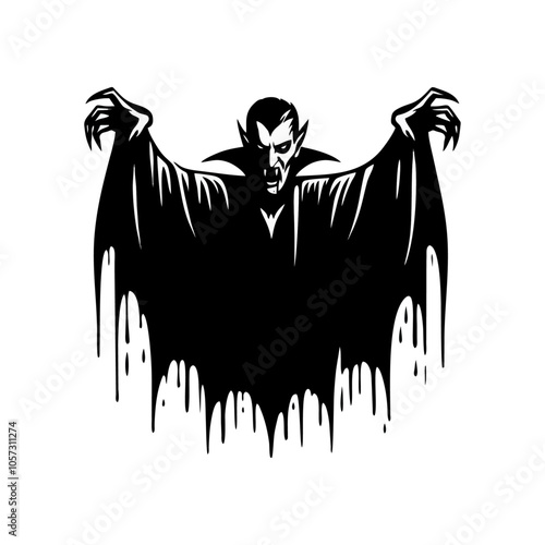 vampire dracula logo icon design illustration