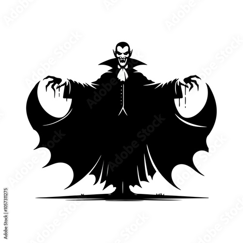 vampire dracula logo icon design illustration