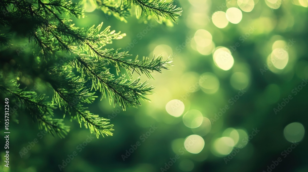 Dreamy green bokeh effect of out-of-focus forest light. Nature Dreamy green bokeh effect of out-of-focus forest light. Nature