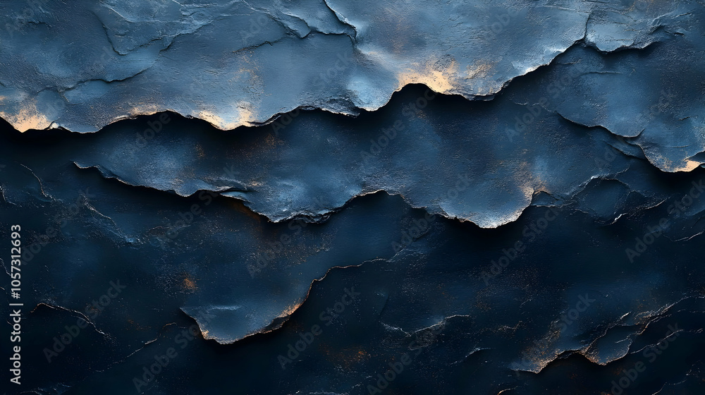 Abstract Background with Blue and Gold Swirls Abstract Background with Blue and Gold Swirls