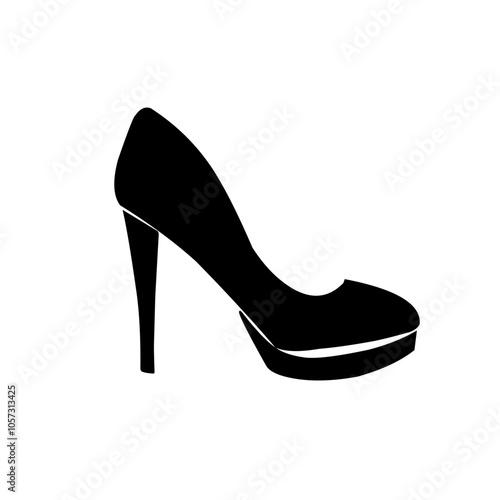 high heel shoes icon vector